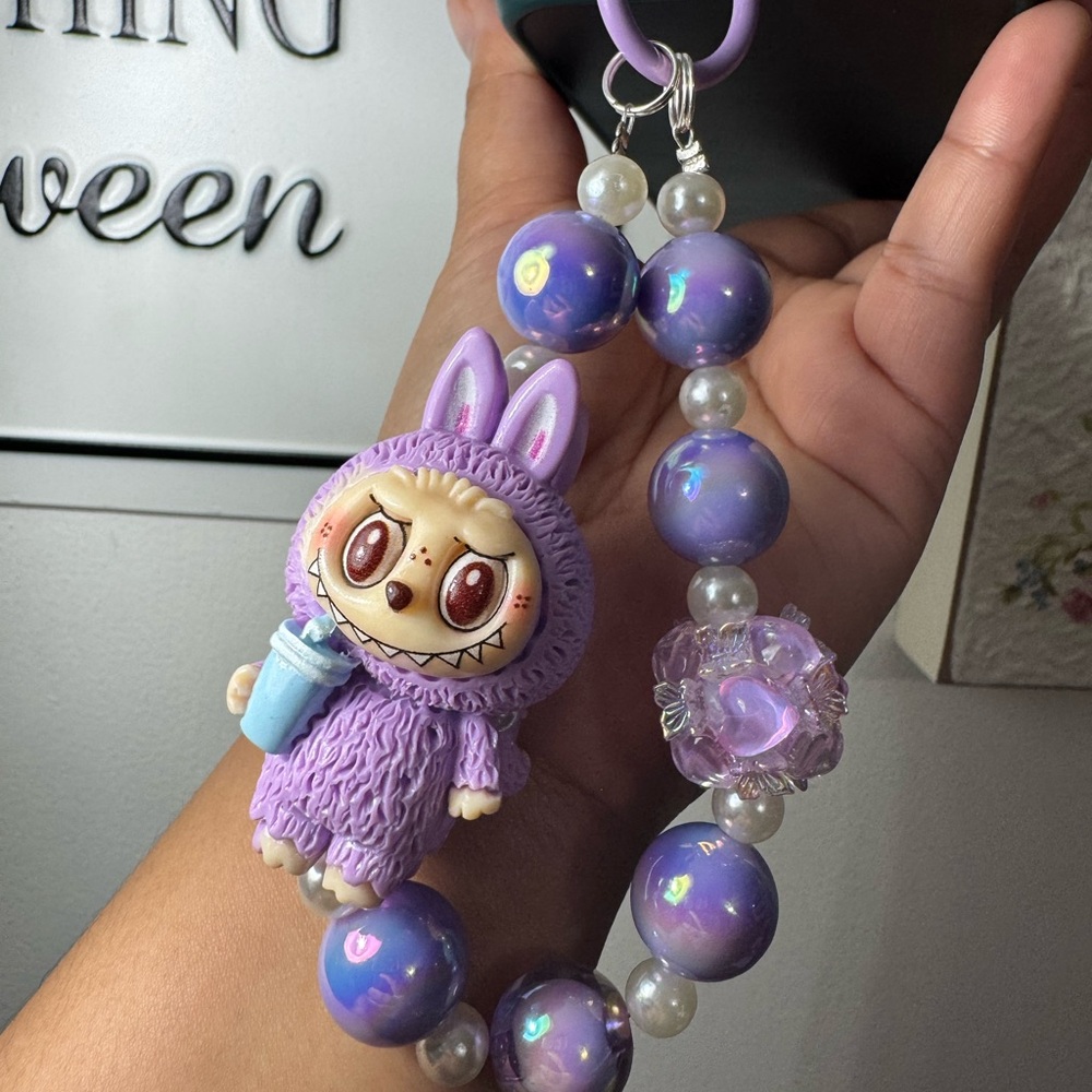 Purple Labubu Inspired Phone/Key/Bag Chain #P445